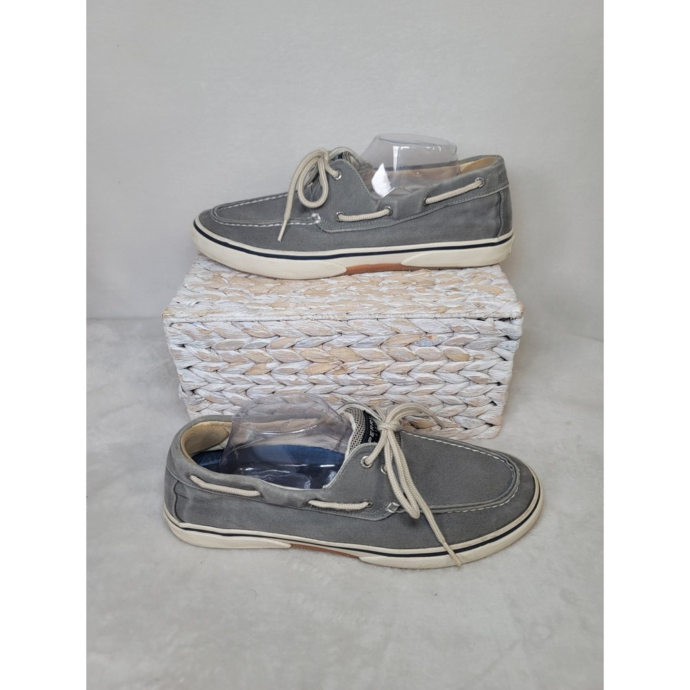 Sperry Top Sider Nautical Coastal Loafers Mens Boat Shoes Preppy‎ Gray Size 12